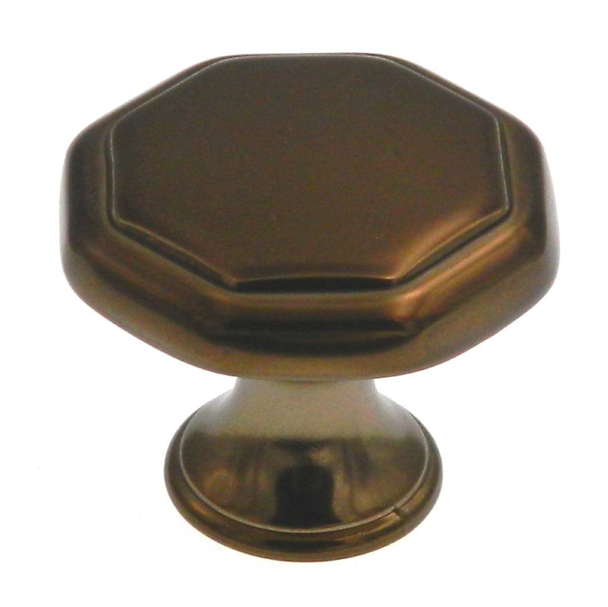 Hickory Hardware Conquest P14004-VBZ - Perilla octogonal redonda de bronce ventian de 1 1/8 pulgadas