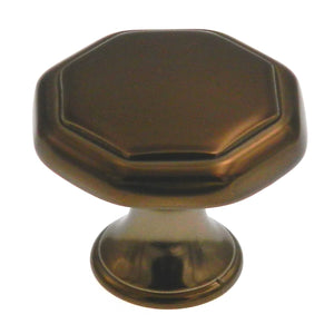 Hickory Hardware Conquest 1 1/8" Ventian Bronze Round Flat-Top Octagon Cabinet Knob P14004-VBZ