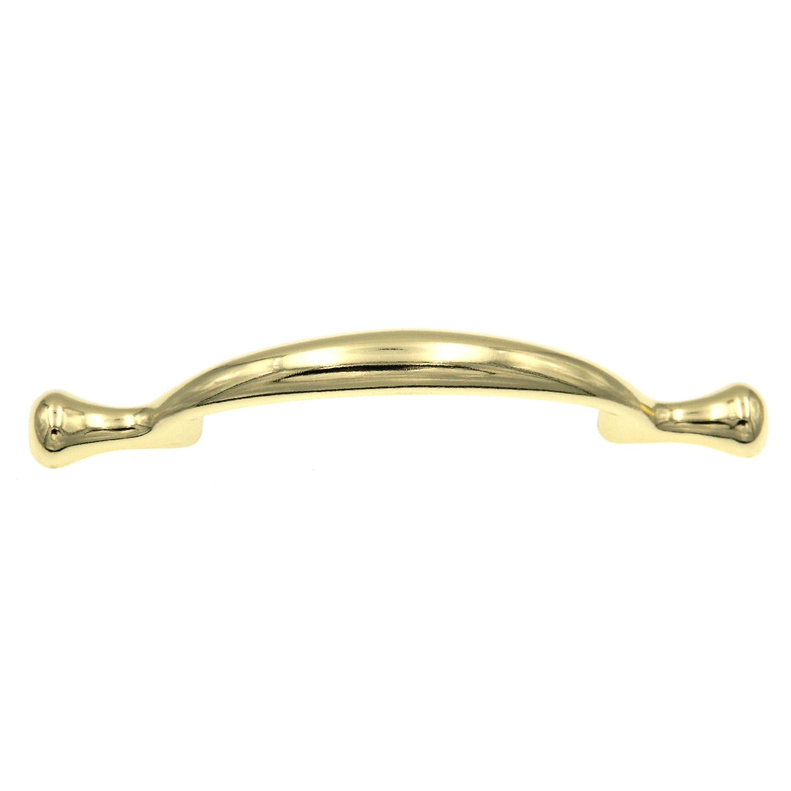 Polished Brass 3"cc Cabinet Handle Pulls Belwith's Conquest P14174-3, 10 Pack