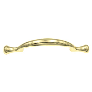 Polished Brass 3"cc Cabinet Handle Pulls Belwith's Conquest P14174-3, 25 Pack