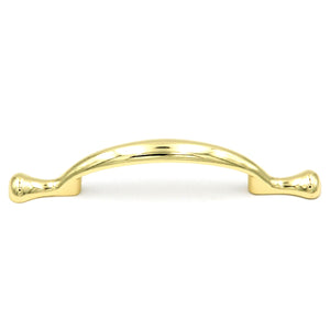 Polished Brass 3"cc Cabinet Handle Pulls Belwith's Conquest P14174-3, 10 Pack