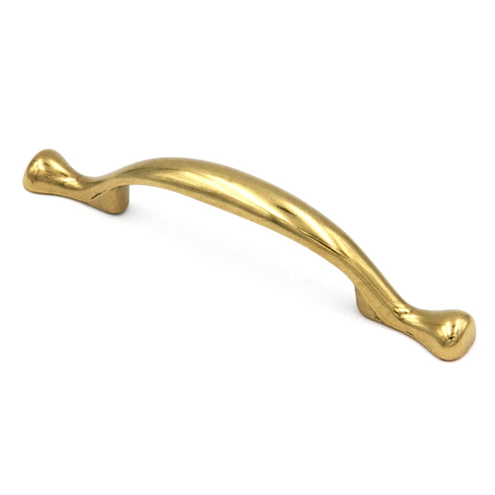 Hickory Conquest P14174-LB Lustre Brass 3"cc Arch Footed  Cabinet Handle Pull