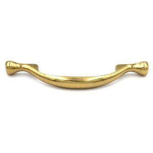 Hickory Conquest P14174-LB Lustre Brass 3"cc Arch Footed  Cabinet Handle Pull