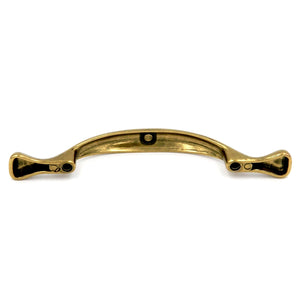 10 Pack Hickory Conquest P14174-LB Lustre Brass 3"cc Arch Footed  Cabinet Handle Pull
