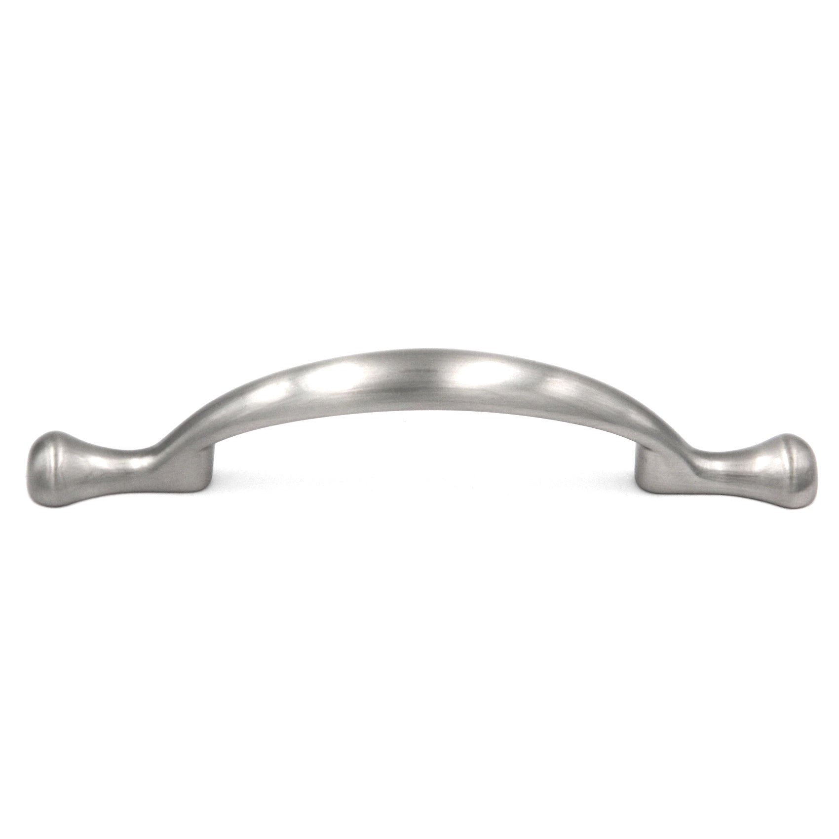 10 Pack Hickory Conquest P14174-SN Satin Nickel 3"cc Arch Footed  Cabinet Handle Pull