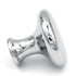 Hickory Hardware Conquest P14255-26 - Pomo para gabinete (cromo pulido, redondo, liso, 1 1/8 pulgadas)