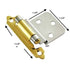 6 Pair Hickory Hardware Polished Brass 3/8" Inset Cabinet Hinges P143-3-6
