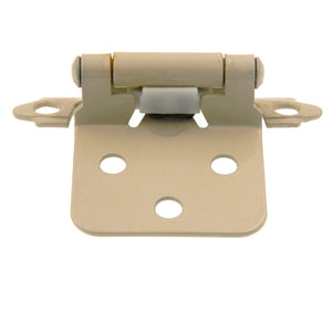 Pair Belwith Almond Variable Overlay Self-Closing Flush Cabinet Hinges P144-A3