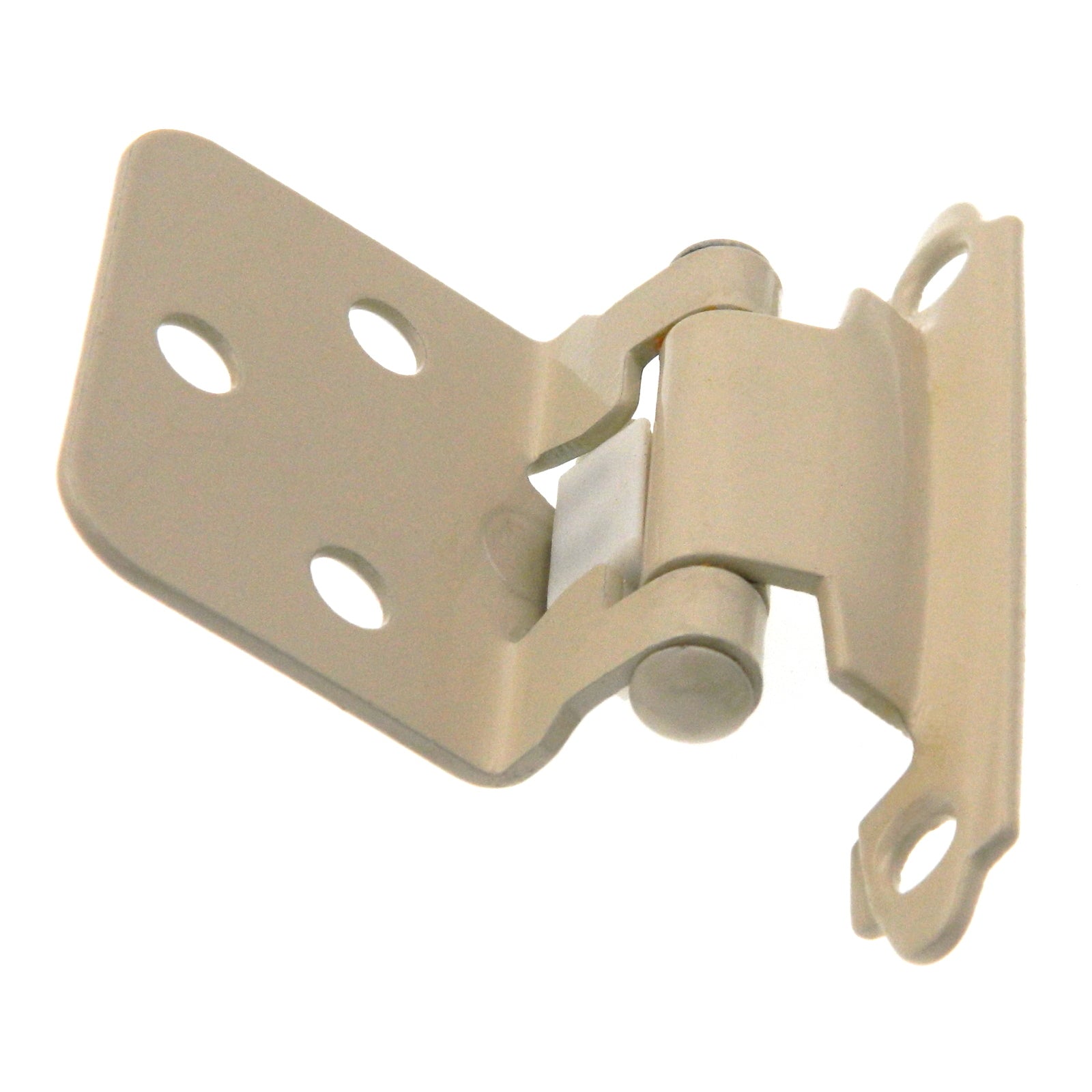 Pair Belwith Almond Variable Overlay Self-Closing Flush Cabinet Hinges P144-A3