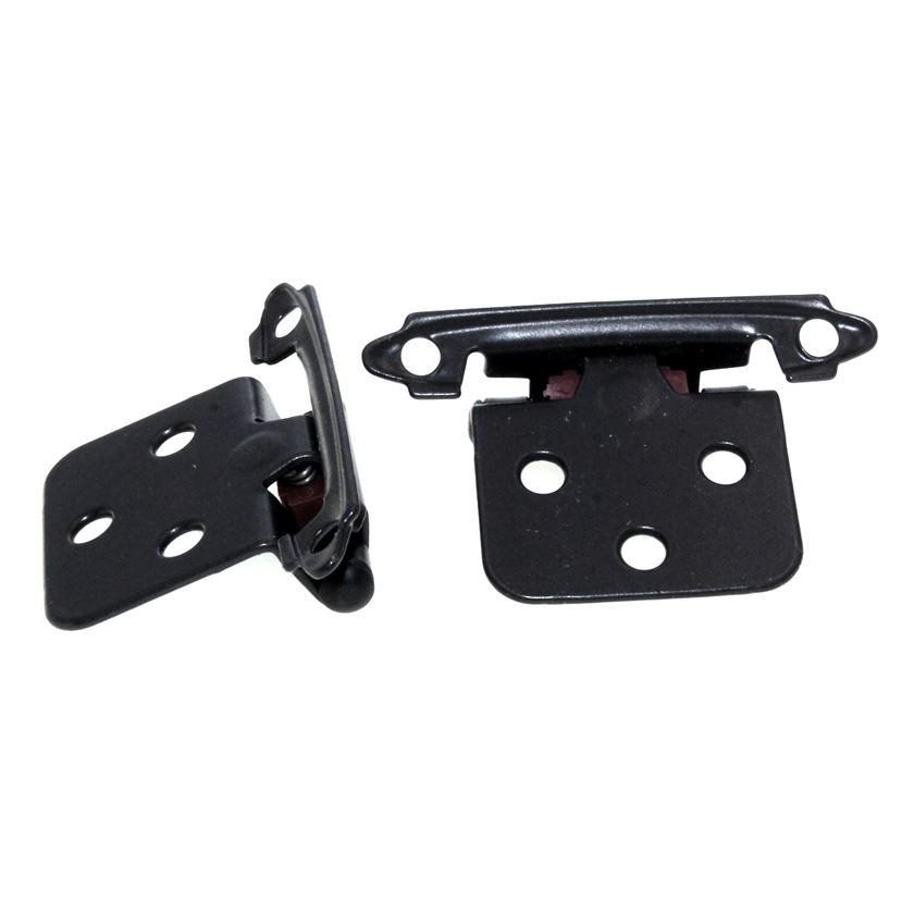 Pair Black Variable Overlay SelfClosing Flush Hinges Belwith