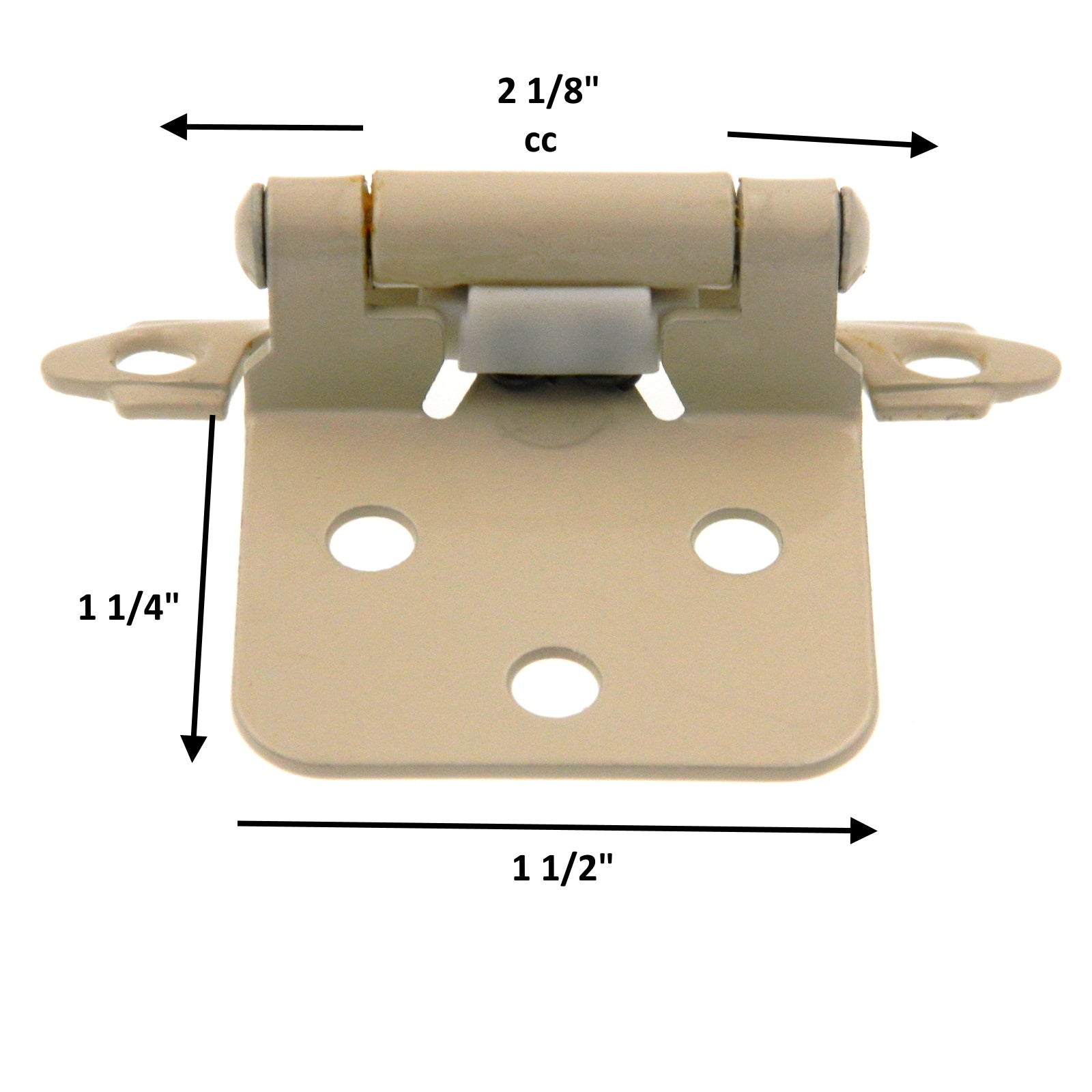 6 Pair (12) Polished Brass Flush Self-Closing Cabinet Hinges Belwith P144-3-6