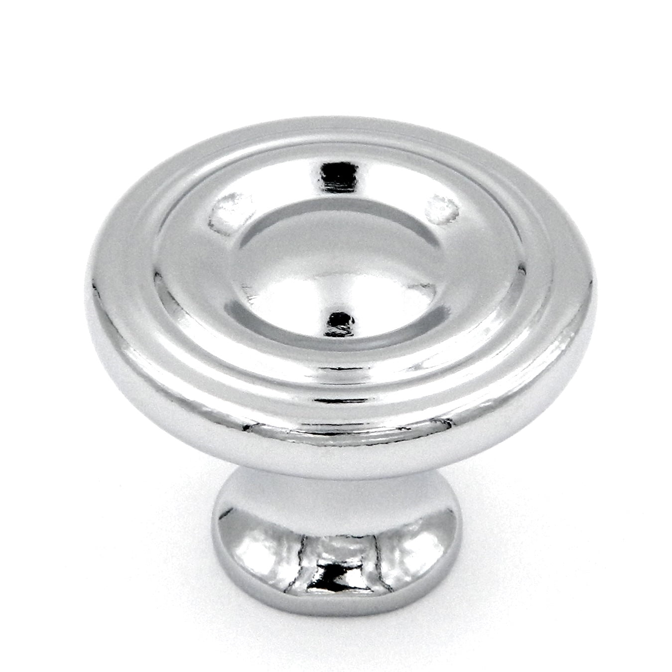 Hickory Hardware Conquest P14402-26 - Pomo redondo para gabinete (cromo pulido, 1 1/8 pulgadas)