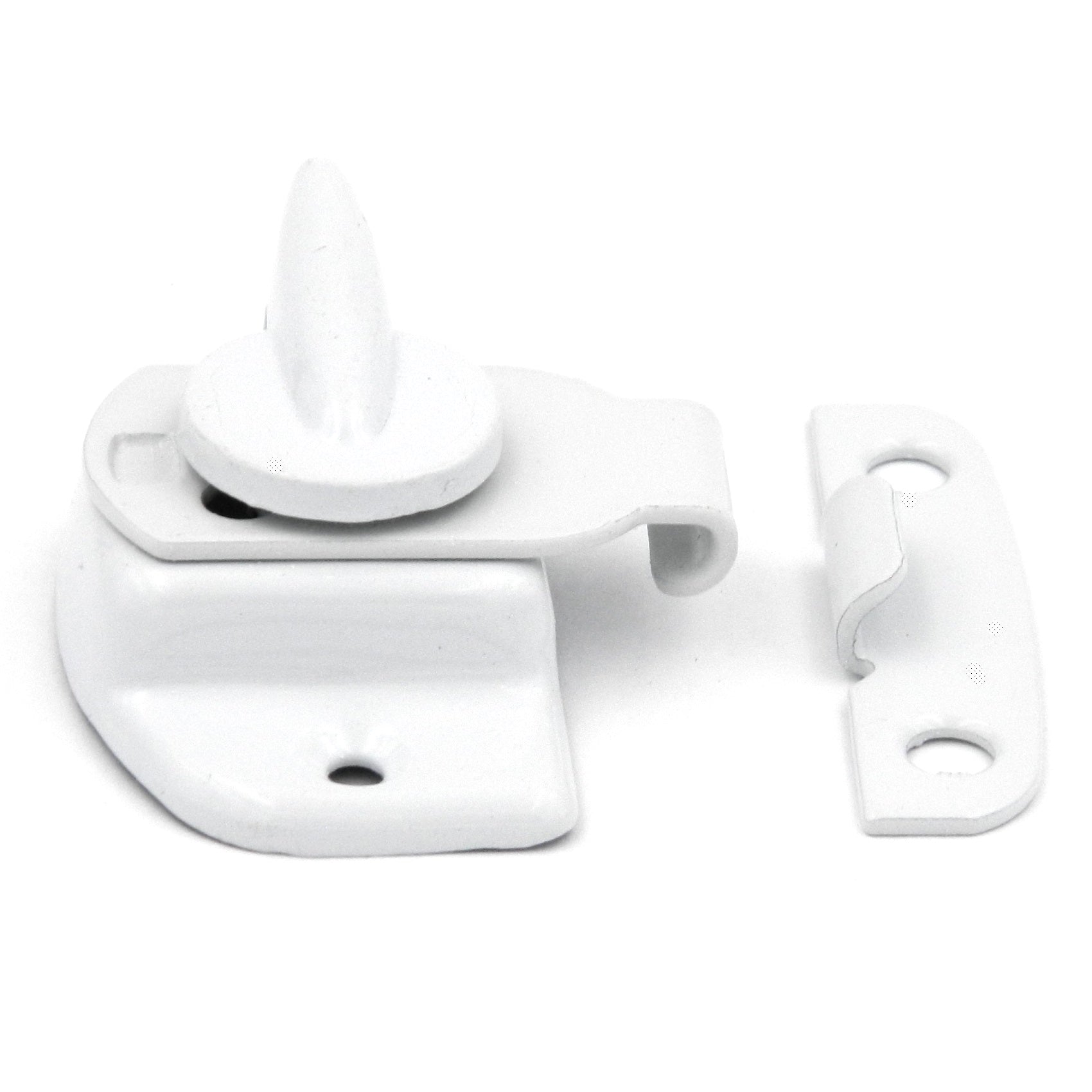 P1443 White 2 1/4" Clamp-Tight Window Sash Lock Belwith Hardware Products