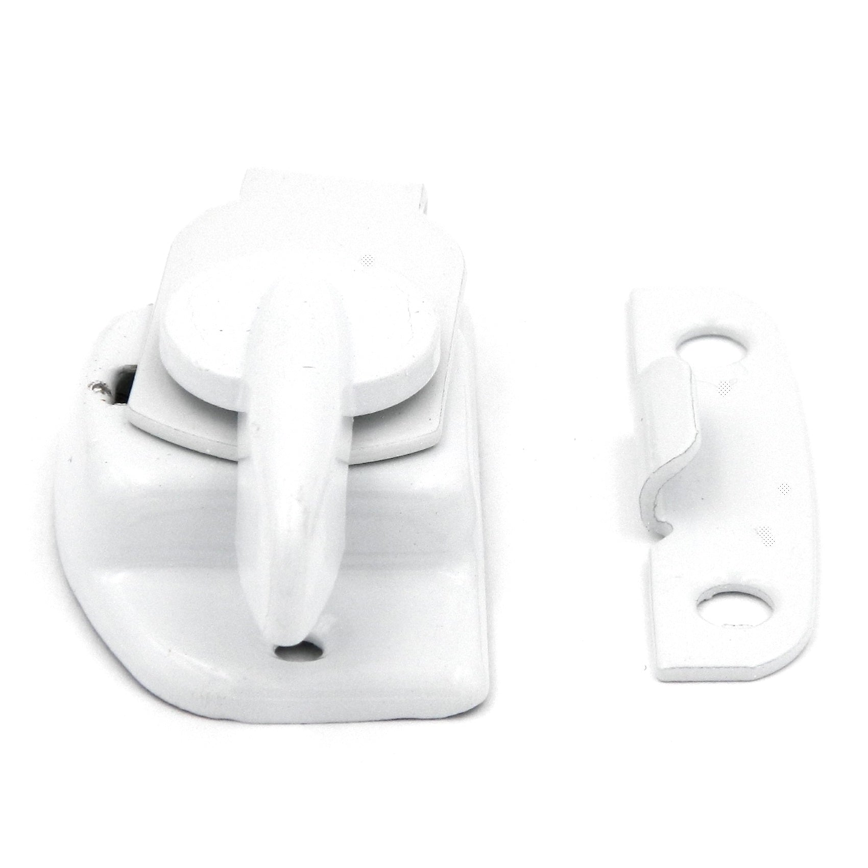P1443 White 2 1/4" Clamp-Tight Window Sash Lock Belwith Hardware Products