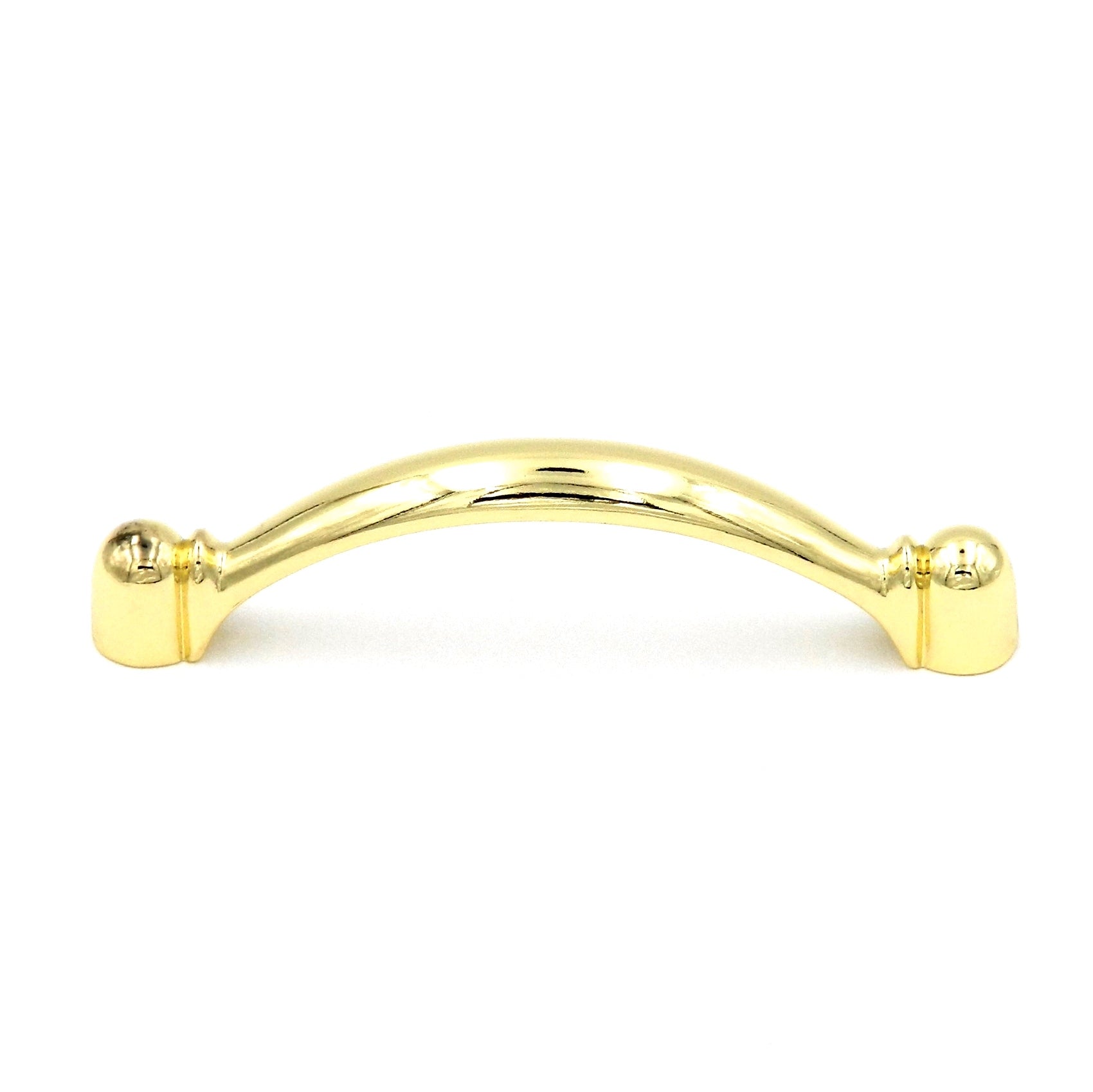Hickory Conquest P14441-3 Polished Brass 3"cc Arch Cabinet Handle Pull
