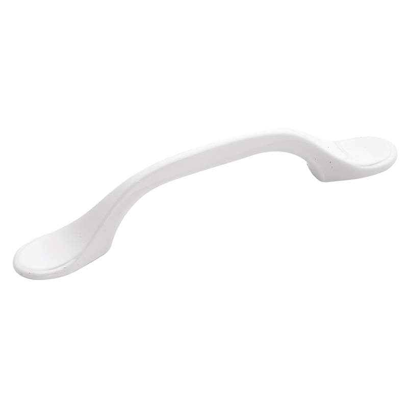 Hickory Hardware Conquest White Cabinet 3"cc Handle Pull P14444-W