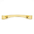 Paquete de 20 tiradores de gabinete de arco de latón pulido de 3 "cc Hickory Conquest P14461-3