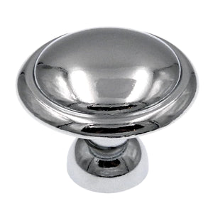 Hickory Hardware Conquest 1 1/8" Polished Chrome Round Disc Cabinet Knob P14848-26
