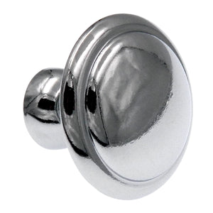 20 Pack Hickory Hardware Conquest 1 1/8" Polished Chrome Round Disc Cabinet Knob P14848-26