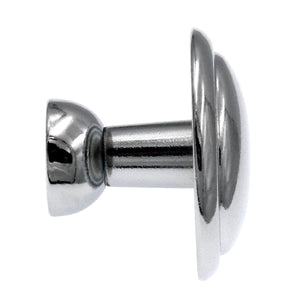 10 Pack Hickory Hardware Conquest 1 1/8" Polished Chrome Round Disc Cabinet Knob P14848-26