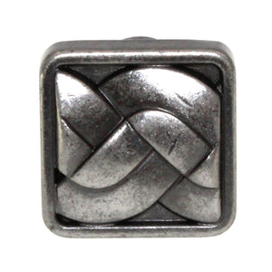 Liberty Tapestry 1" Square Weave Cabinet Knob Aged Pewter P16602C-175