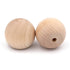 2 Pack Hickory Hardware Natural Woodcraft 1 1/4" Unfinished Round Wood Cabinet Knob P180-UW