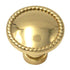 Belwith Hickory Annapolis 1 1/4" latón pulido redondo latón macizo perilla de gabinete P2