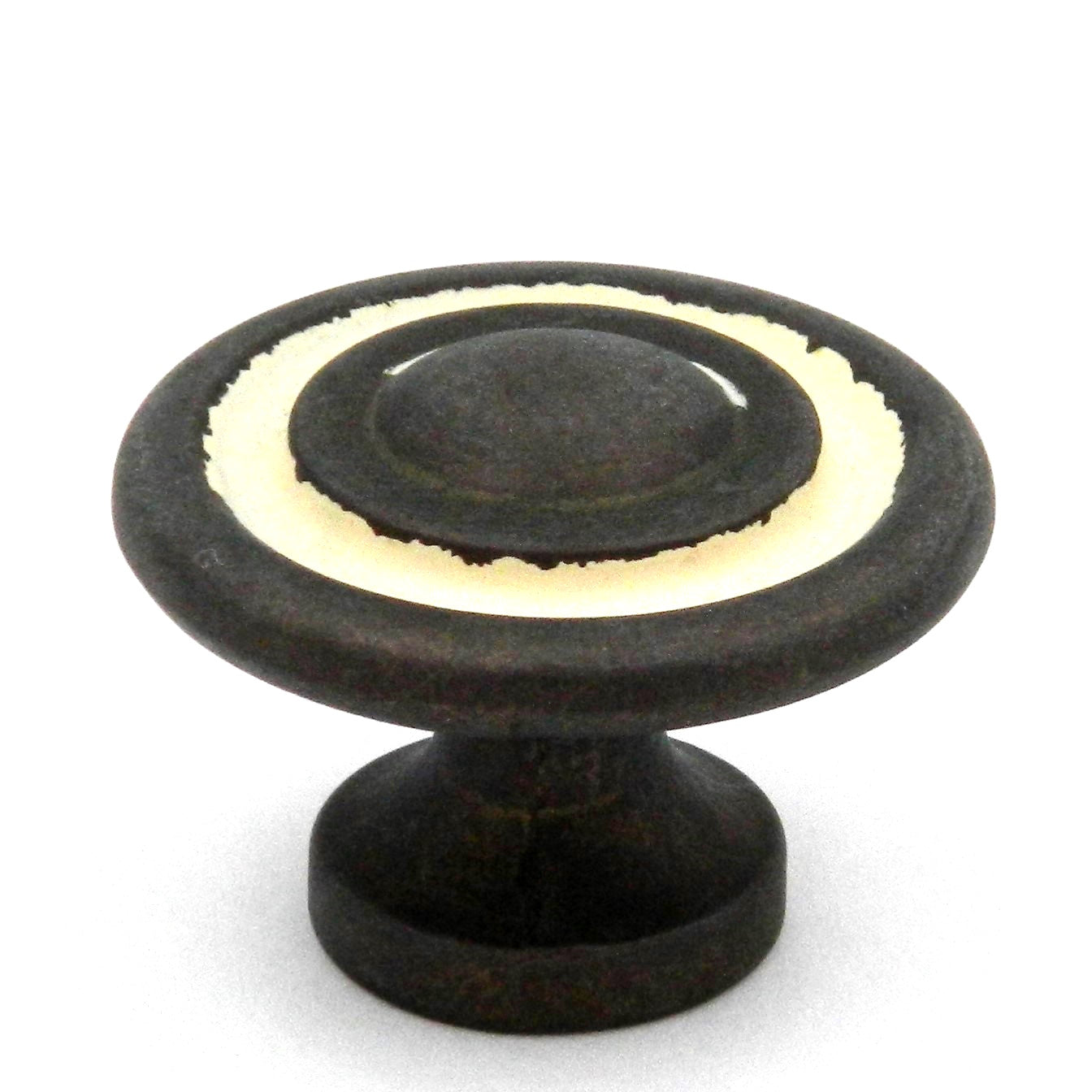 Hickory Hardware Manchester Biscayne Antique 1 3/8" Ridged Cabinet Knob Pull P2011-BYA