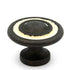 Hickory Hardware Manchester Biscayne Antique 1 3/8" Ridged Cabinet Knob Pull P2011-BYA