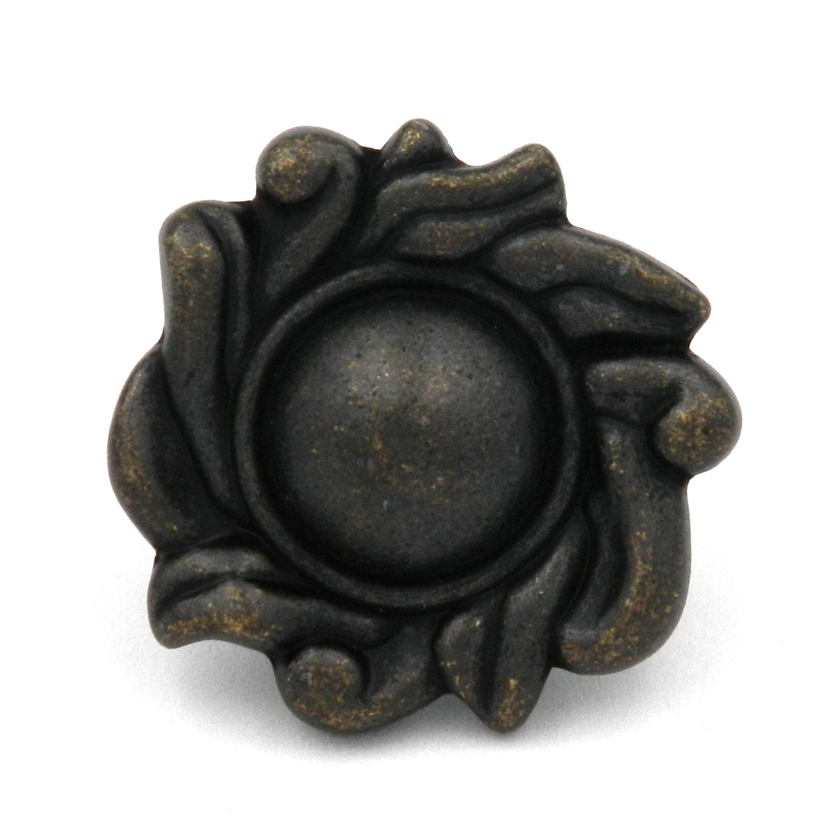 10 Pack Hickory Foxglove 1 1/2" Windover Antique Round Cabinet Knob P2111-WOA