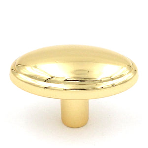Hickory Hardware Traditional Classic Ultra Brass Oval Dome 1 3/8" Cabinet Knob P212-UB