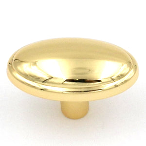 Hickory Hardware Traditional Classic Ultra Brass Oval Dome 1 3/8" Cabinet Knob P212-UB