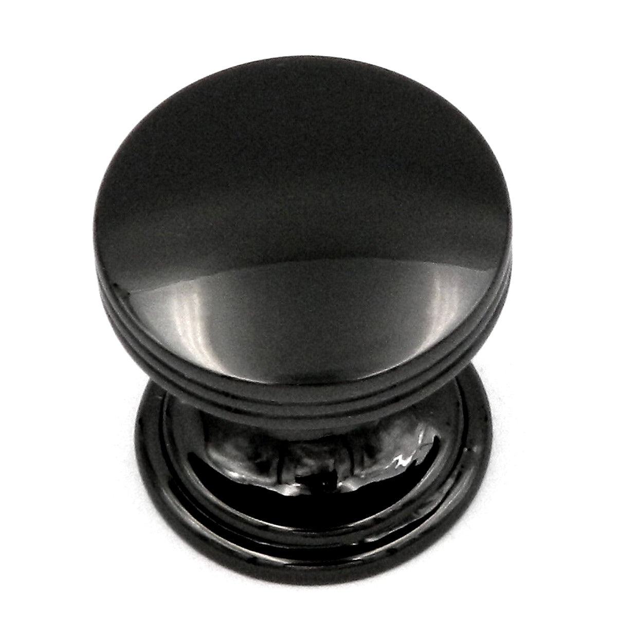 Hickory Hardware American Diner 1" Black Nickel Round Flat-top Cabinet Knob P2140-BLN