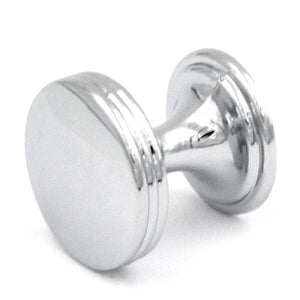 10 Pack Hickory Hardware American Diner 1" Chrome Round Flat-top Cabinet Knob P2140-CH
