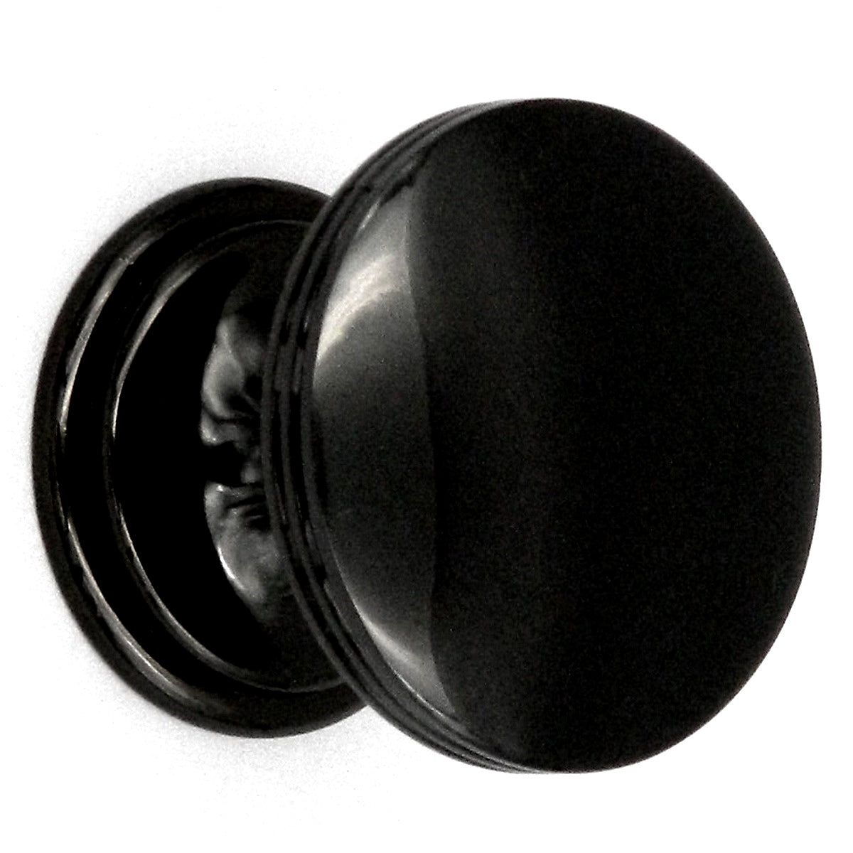 10 Pack Hickory Hardware American Diner 1 3/8" Black Nickel Round Flat-top Cabinet Knob P2142-BLN