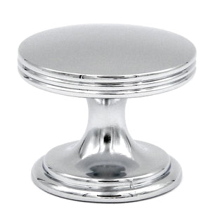 10 Pack Hickory Hardware American Diner 1 3/8" Chrome Round Flat-top Cabinet Knob P2142-CH