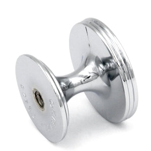 20 Pack Hickory Hardware American Diner 1 3/8" Chrome Round Flat-top Cabinet Knob P2142-CH
