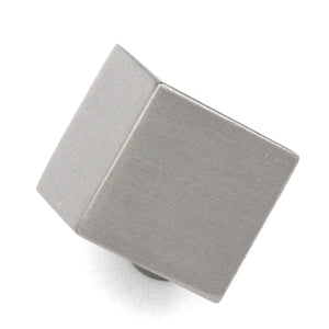Hickory Hardware Euro-Contemporary 1 1/2" Pearl Nickel Cube Cabinet Knob P2160-SN
