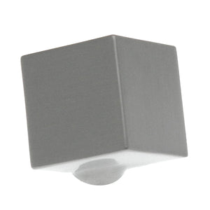 Hickory Hardware Euro-Contemporary 1 1/2" Stainless Steel Square Cube Cabinet Knob P2160-SS
