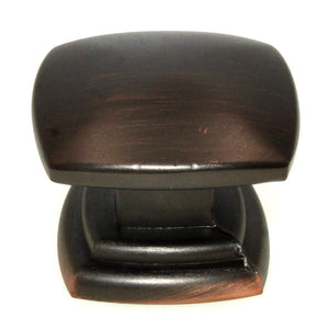 Hickory Hardware Euro-Contemporary 1 1/2" Square Knob Refined Bronze P2163-RB
