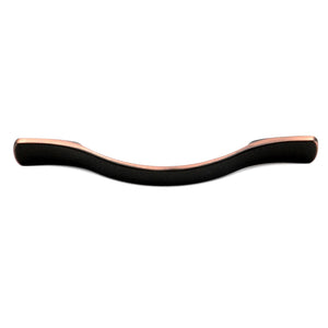 Hickory Euro Contemporary Oil Rubbed Bronze Highlighted Cabinet  4"cc Handle Pull P2164-OBH