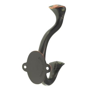 Hickory Hardware Oil-Rubbed Bronze Coat and Hat Double Prong Hook P2175-OBH