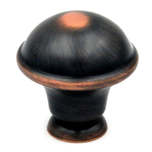20 Pack Hickory Hardware Savoy 1 1/4" Oil Rubbed Bronze Round Smooth Dome Cabinet Knob P2243-OBH