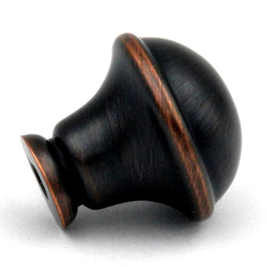 20 Pack Hickory Hardware Savoy 1 1/4" Oil Rubbed Bronze Round Smooth Dome Cabinet Knob P2243-OBH