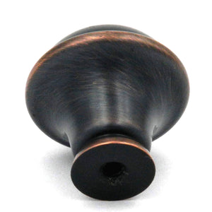 10 Pack Hickory Hardware Savoy 1 1/4" Oil Rubbed Bronze Round Smooth Dome Cabinet Knob P2243-OBH