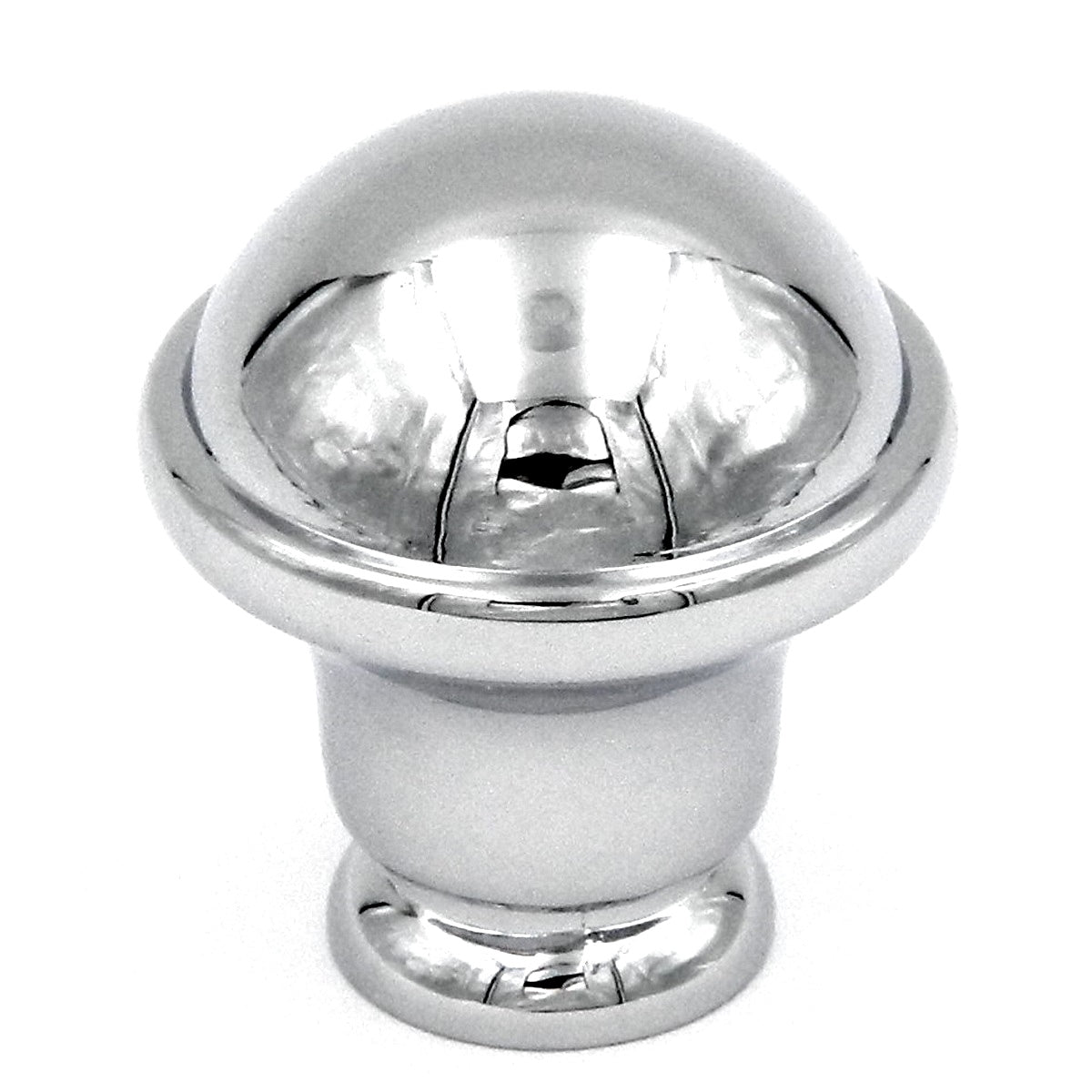 10 Pack Hickory Hardware Savoy 1" Chrome Round Smooth Dome Cabinet Knob P2246-CH