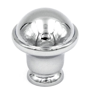 10 Pack Hickory Hardware Savoy 1" Chrome Round Smooth Dome Cabinet Knob P2246-CH