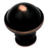 Hickory Hardware Savoy Oil Rubbed Bronze Highlighted 1" Dome Cabinet Knob P2246-OBH