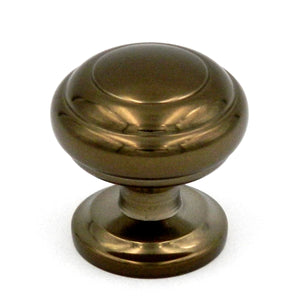 10 Pack Hickory Hardware Zephyr 1 1/4" Venetian Bronze Round Ringed Dome Cabinet Knob P2283-VBZ