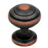 10 Pack Hickory Hardware Zephyr 1" Oil Rubbed Bronze Round Ringed Dome Cabinet Knob P2286-OBH